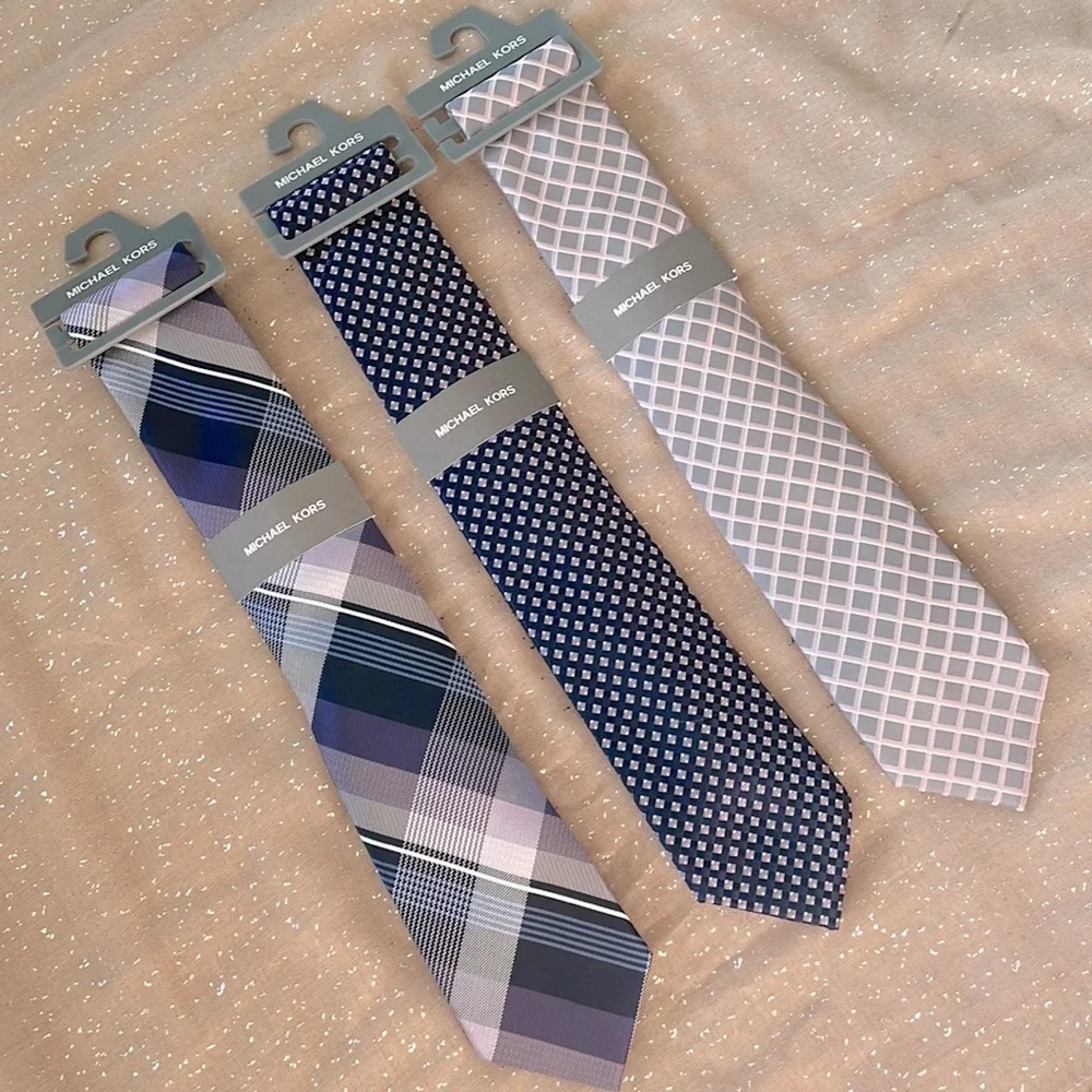 Brand New Set of 3 Michael Kors Men’s Ties Business Office
